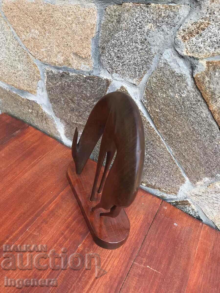 FIGURE WOOD PLASTIC CARVING STATUETTE SCULPTURE FEE - 5 FIGURE WOOD PLASTIC CARVING STATUETTE SCULPTURE FEE - 5