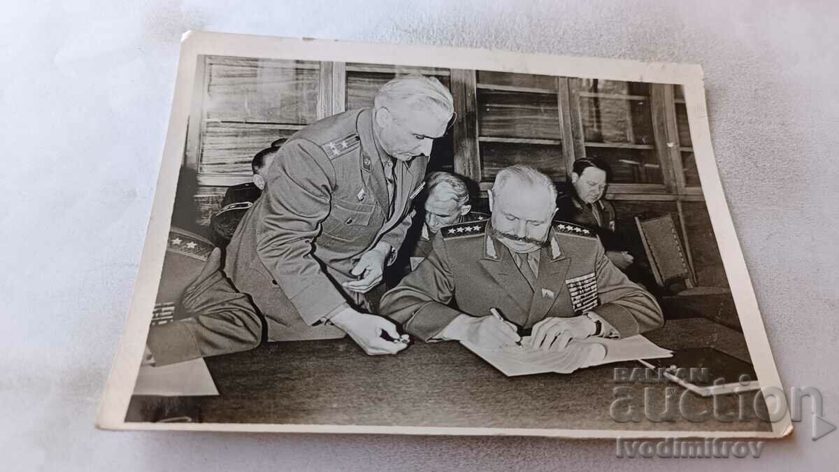 Photo Chief of Staff of the Ob. Vor. Forces Arm. Mr. S. M. Shtemenko