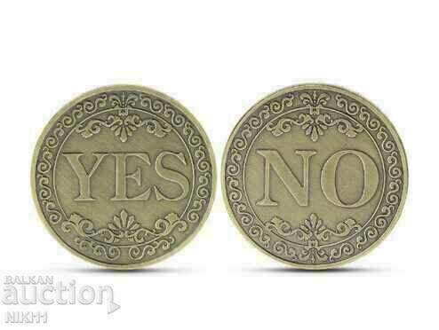 Lucky coin Yes or No, Yes or No luck fate