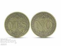 Lucky coin Yes or No, Yes or No luck fate