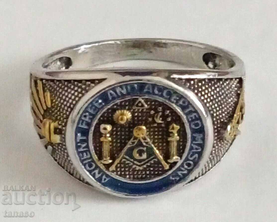 Men's Masonic Ring, Size 65