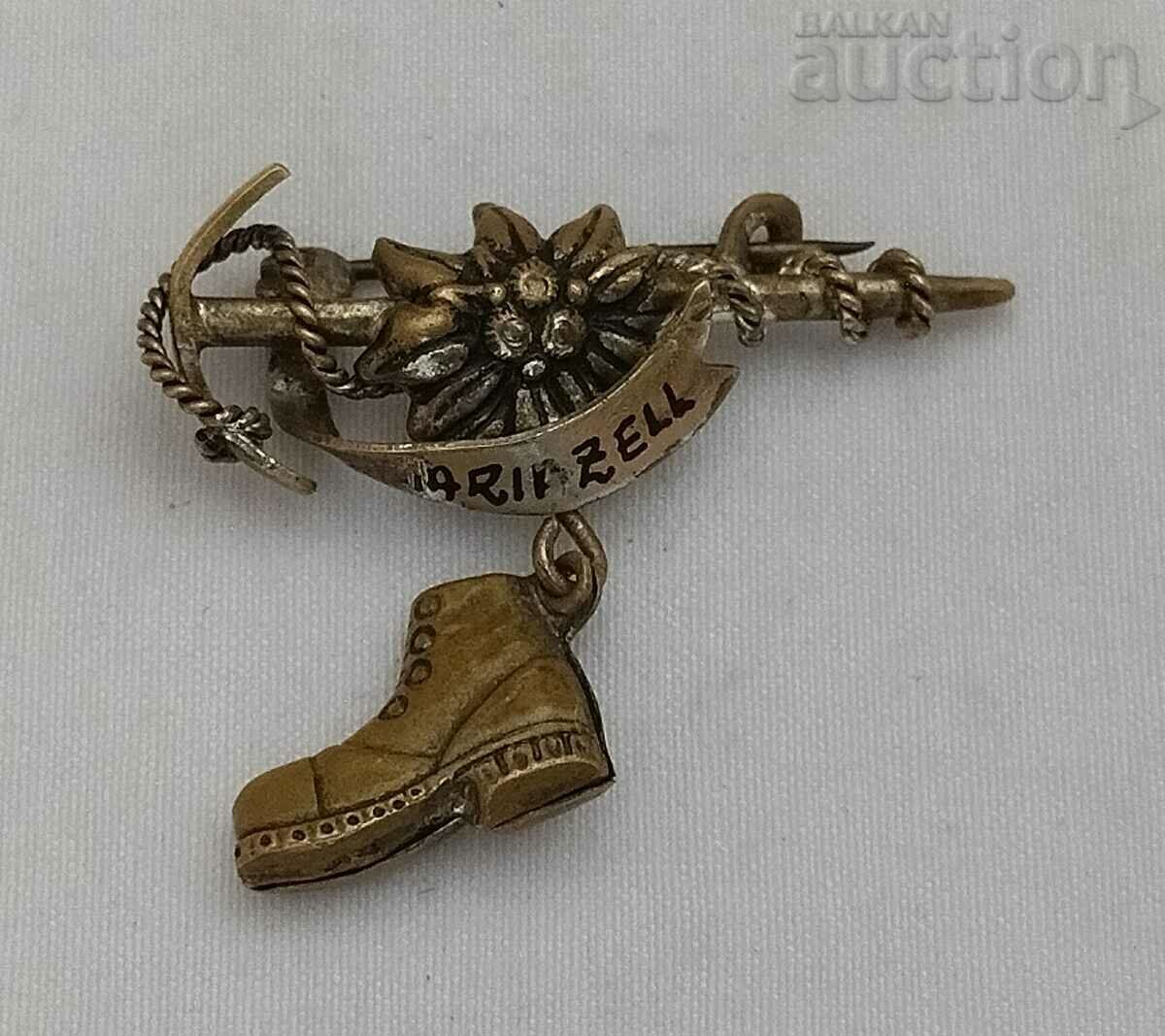 TOURISM EDELWEISS PICKEL SHOE BADGE