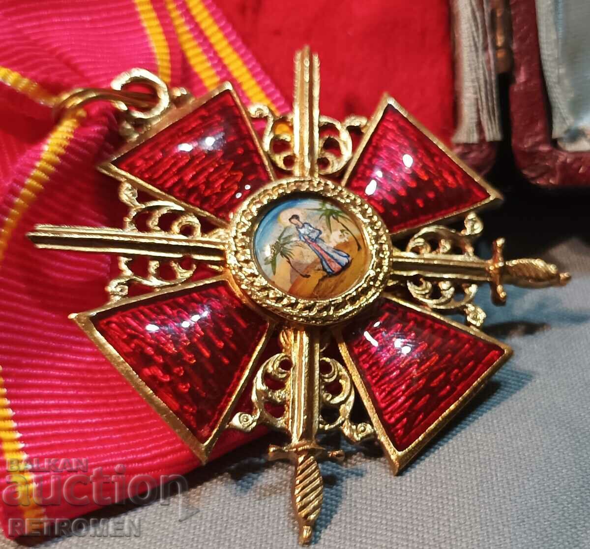 Russian Imperial Order "St. Anne" III, neck degree. with price 540.00 BGN | € 276.10 Russian Imperial Order "St. Anne" III, neck degree. with price 540.00 BGN | € 276.10