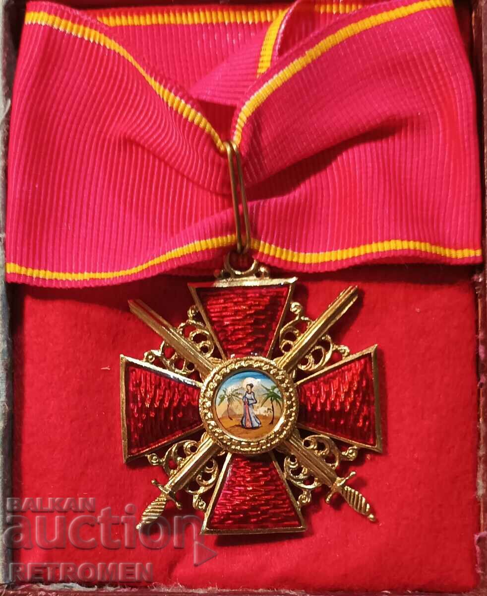 Russian Imperial Order "St. Anne" III, neck degree.