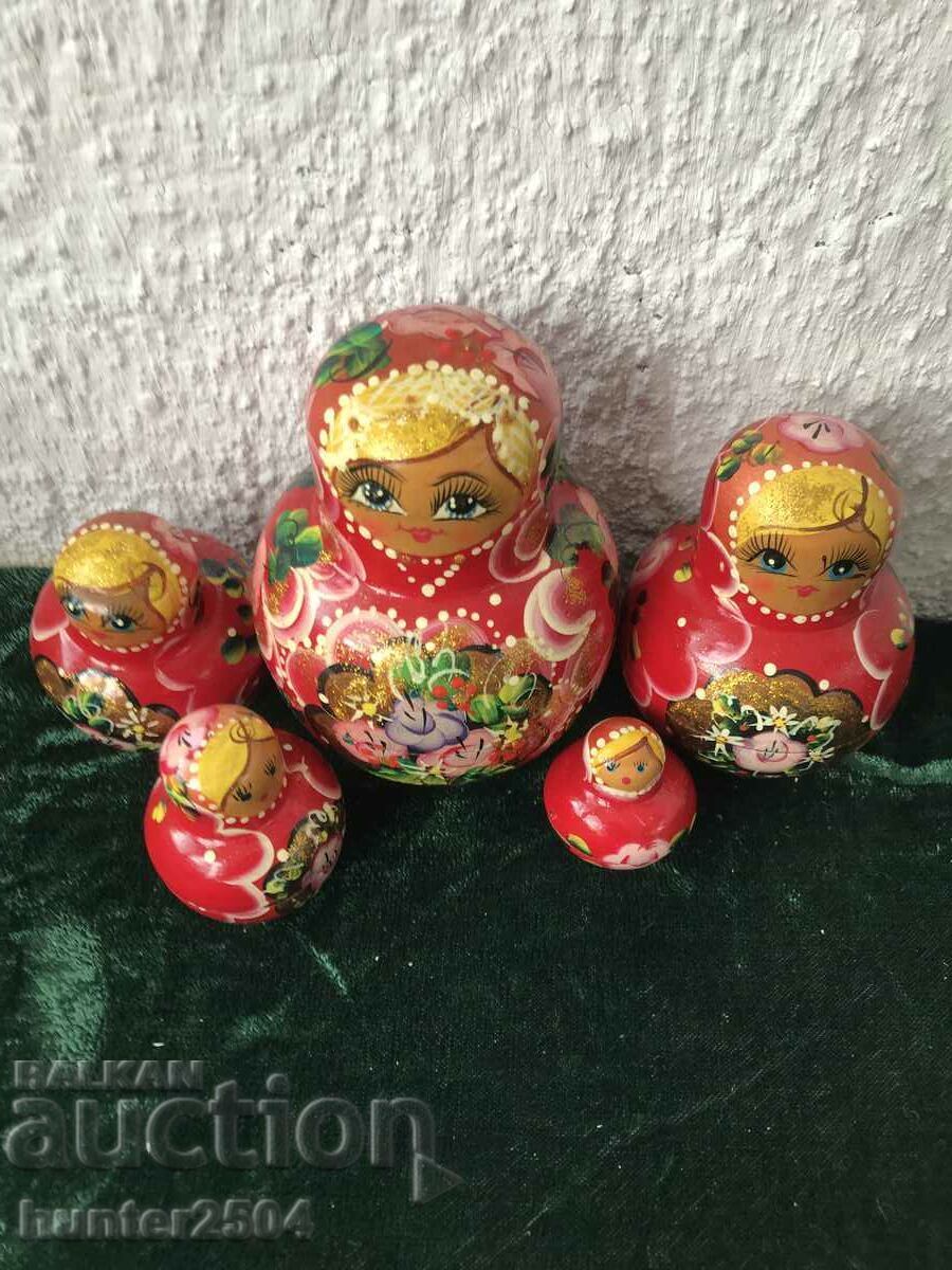 Матрьошка-15 см,СССР,5 части с цена € 29.95 | 58.58 лв.