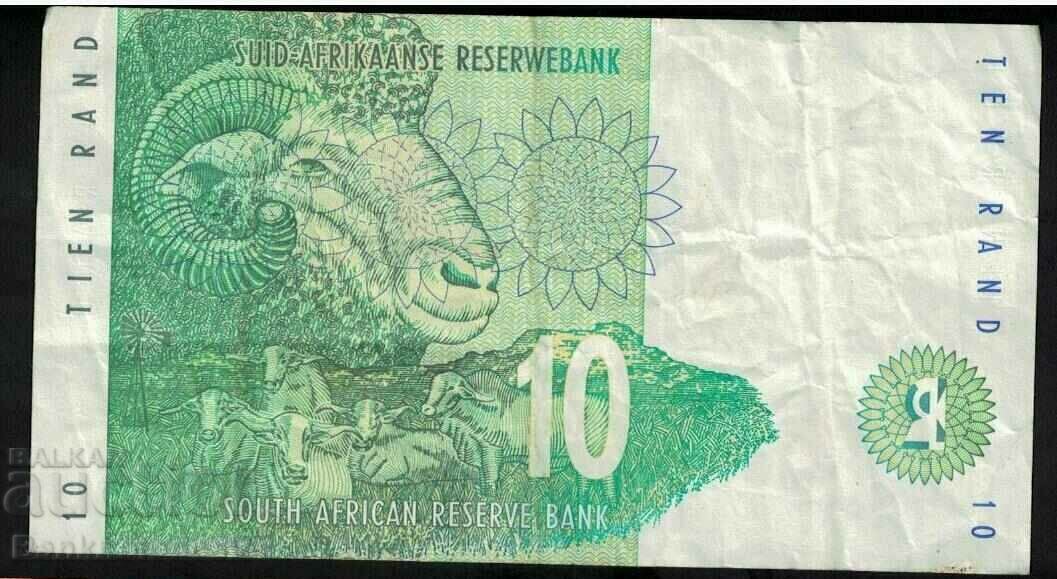 South Africa 10 Rand 1993-99 Pick 123a Ref 5134 with price 6.00 BGN | € 3.07