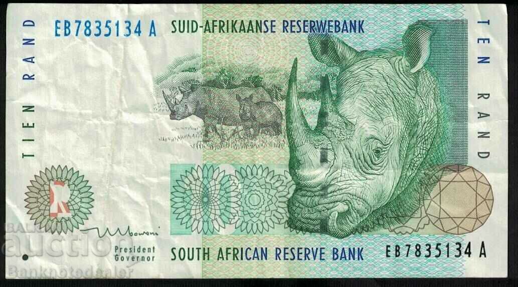 South Africa 10 Rand 1993-99 Pick 123a Ref 5134
