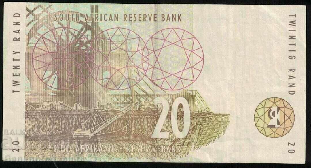South Africa 20 Rand 1999 Pick 139 Ref 2385 with price 14.00 BGN | € 7.16 South Africa 20 Rand 1999 Pick 139 Ref 2385 with price 14.00 BGN | € 7.16