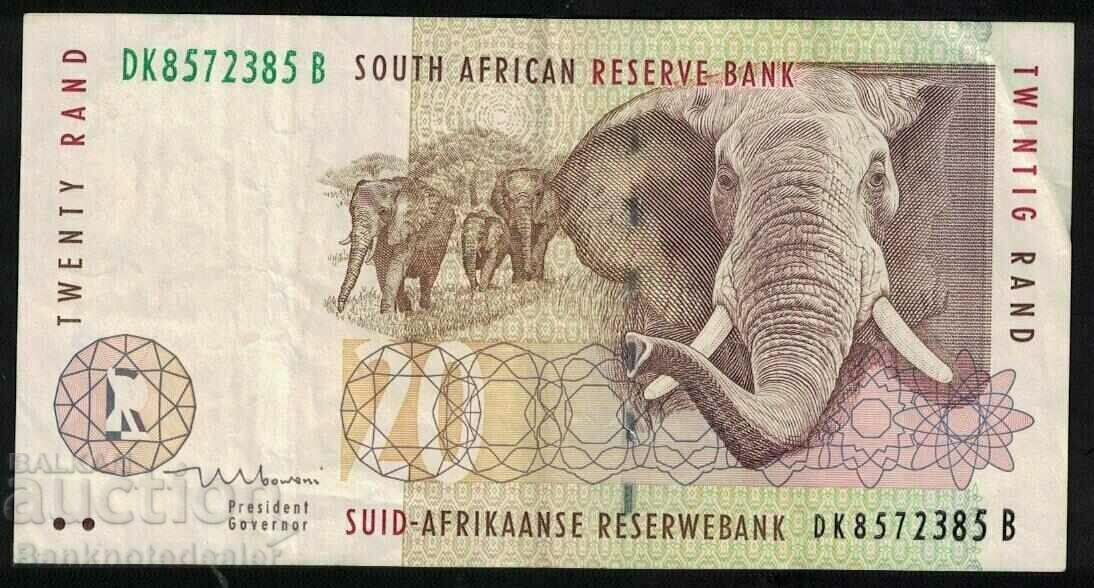 South Africa 20 Rand 1999 Pick 139 Ref 2385