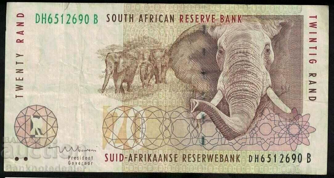 South Africa 20 Rand 1999 Pick 139 Ref 6388