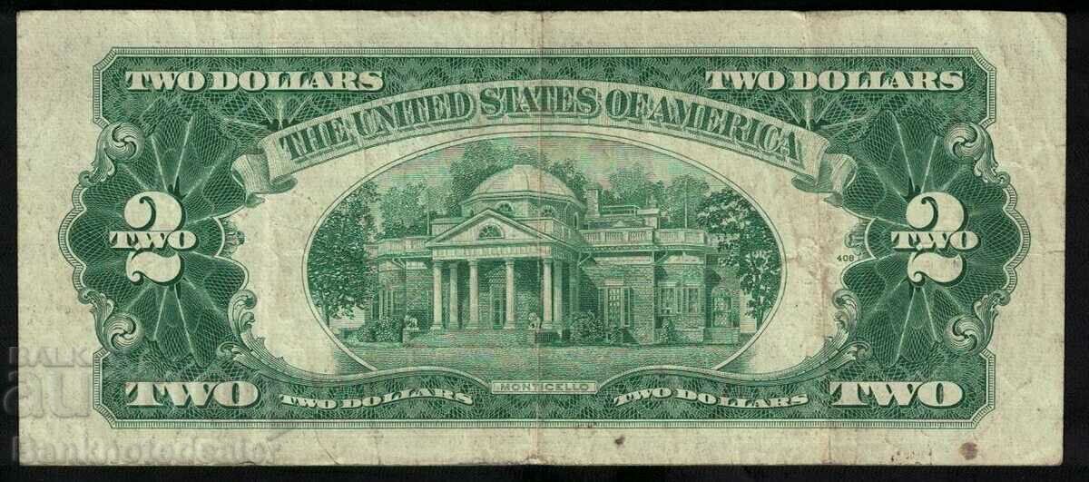 USA 2 Dollars 1953 Pick 380 Ref 6848 with price 60.00 BGN | € 30.68 USA 2 Dollars 1953 Pick 380 Ref 6848 with price 60.00 BGN | € 30.68