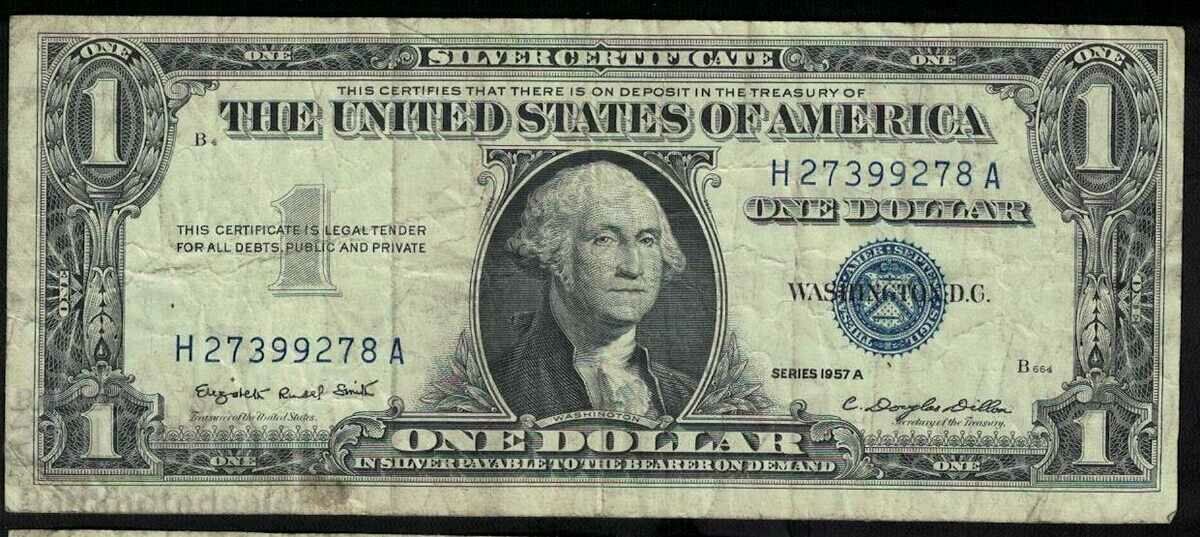 USA 1 Dollar 1957a Pick Ref 9278