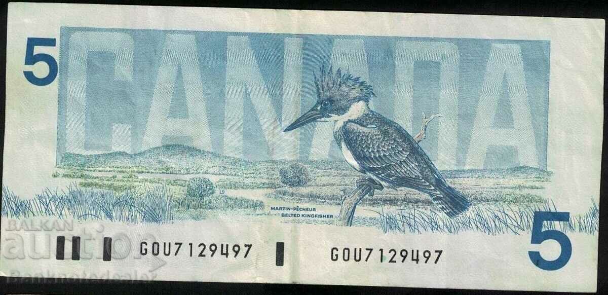 Canada 5 Dollars 1986 Pick 94 Ref 9497 with price 11.00 BGN | € 5.62