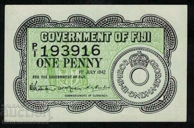 Fiji 1 Penny 1942 Pick 47 Ref 3916 Unc