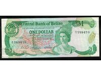 Belize 1 dolar 1983 Pick 43 aUnc A/7 Ref 9470