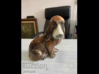 Ceramic dog with glaze - The Bloodhound. #4582