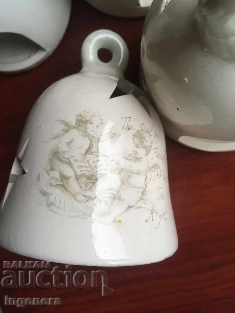 Delivery of CHRISTMAS CANDLESTICK BELL CERAMIC PORCELAIN NEW Delivery of CHRISTMAS CANDLESTICK BELL CERAMIC PORCELAIN NEW