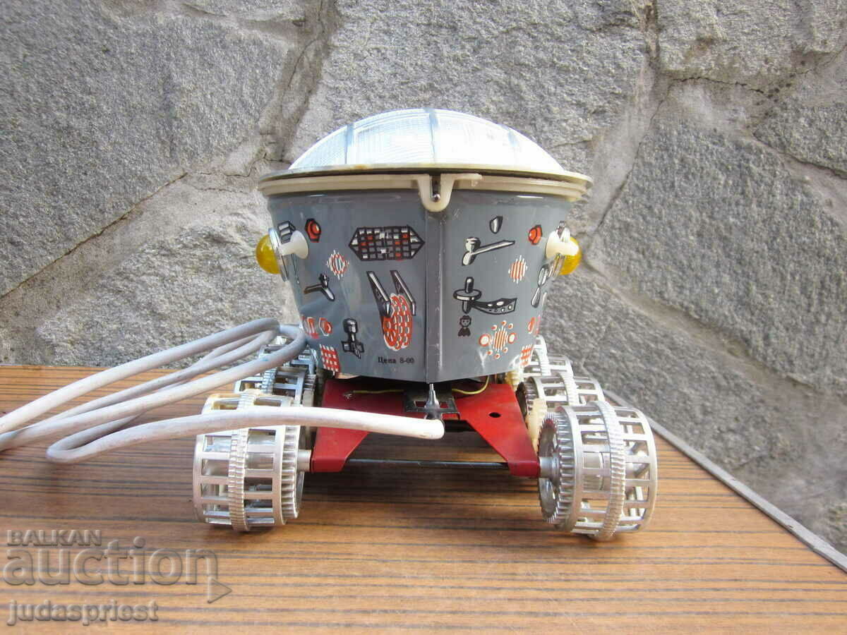 παλιό ρωσικό σοβιετικό διαστημικό παιχνίδι σεληνιακό ρόβερ με μπαταρίες - 6 παλιό ρωσικό σοβιετικό διαστημικό παιχνίδι σεληνιακό ρόβερ με μπαταρίες - 6