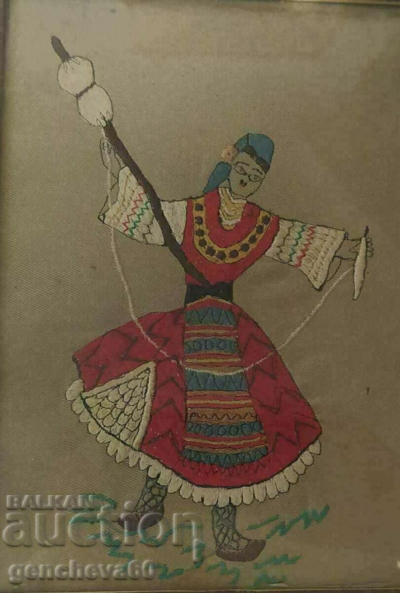 Стар гоблен,,Мома с хурка" - 5