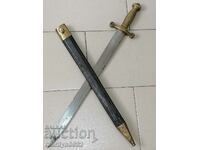 French cleaver with kaniya saber knife bayonet dagger blade