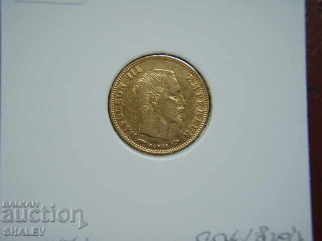 5 franci 1859 A Franța (5 franci Franța) - XF/AU (aur) - 5