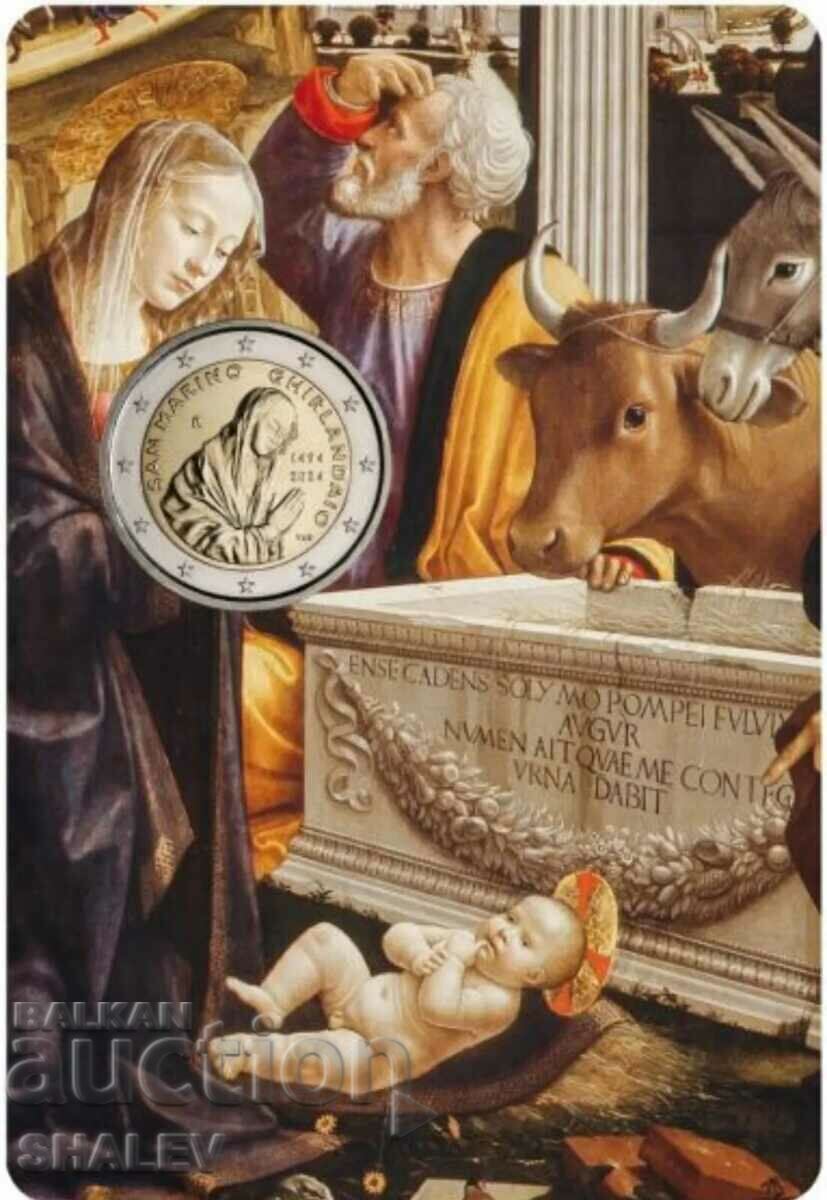 2 Euro 2024 San Marino "Ghirlandaio" San Marino /2/ (2 euros) with price 62.89 BGN | € 32.16 2 Euro 2024 San Marino "Ghirlandaio" San Marino /2/ (2 euros) with price 62.89 BGN | € 32.16