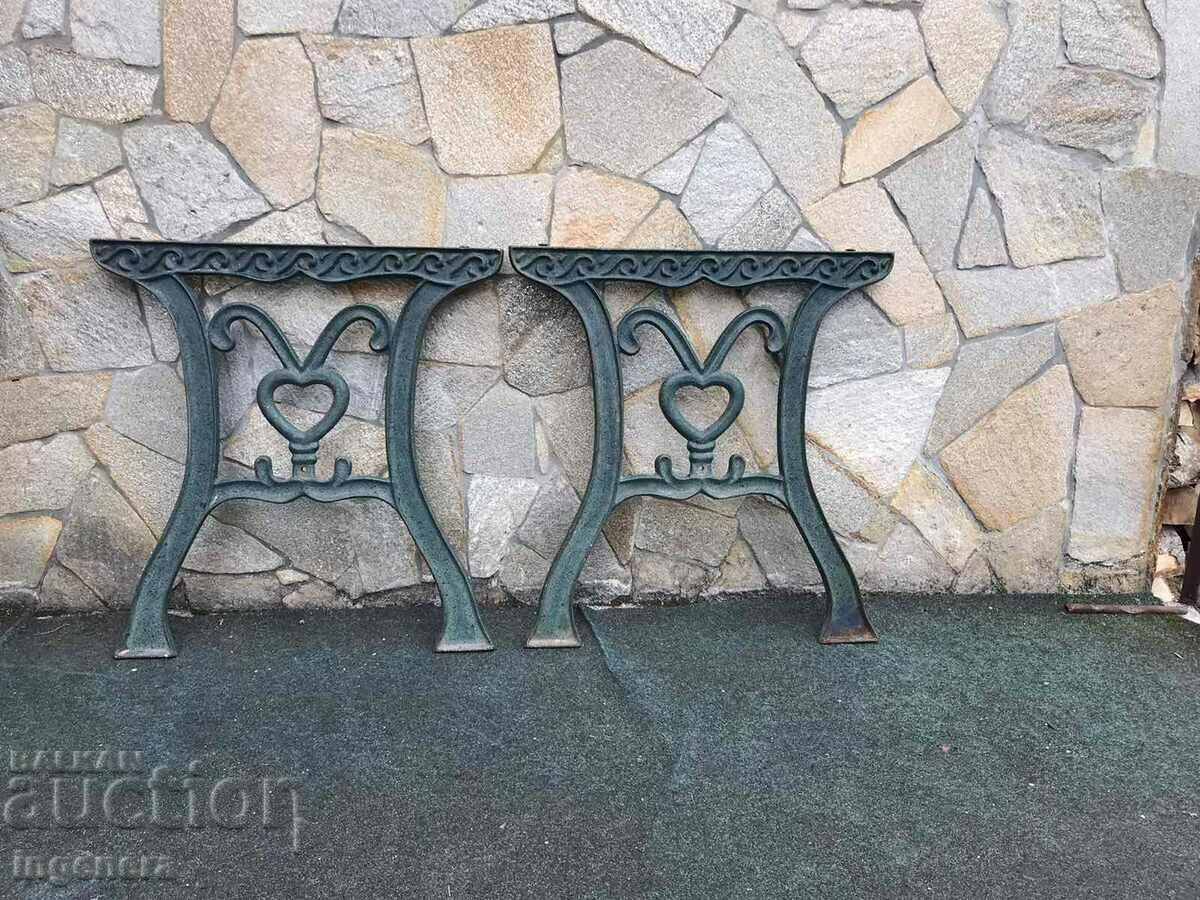 CAST IRON LEGS-2 BR. FOR THE TABLE