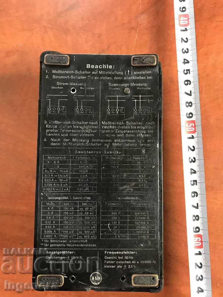 MEASURING DEVICE-GERMANY - 6 MEASURING DEVICE-GERMANY - 6