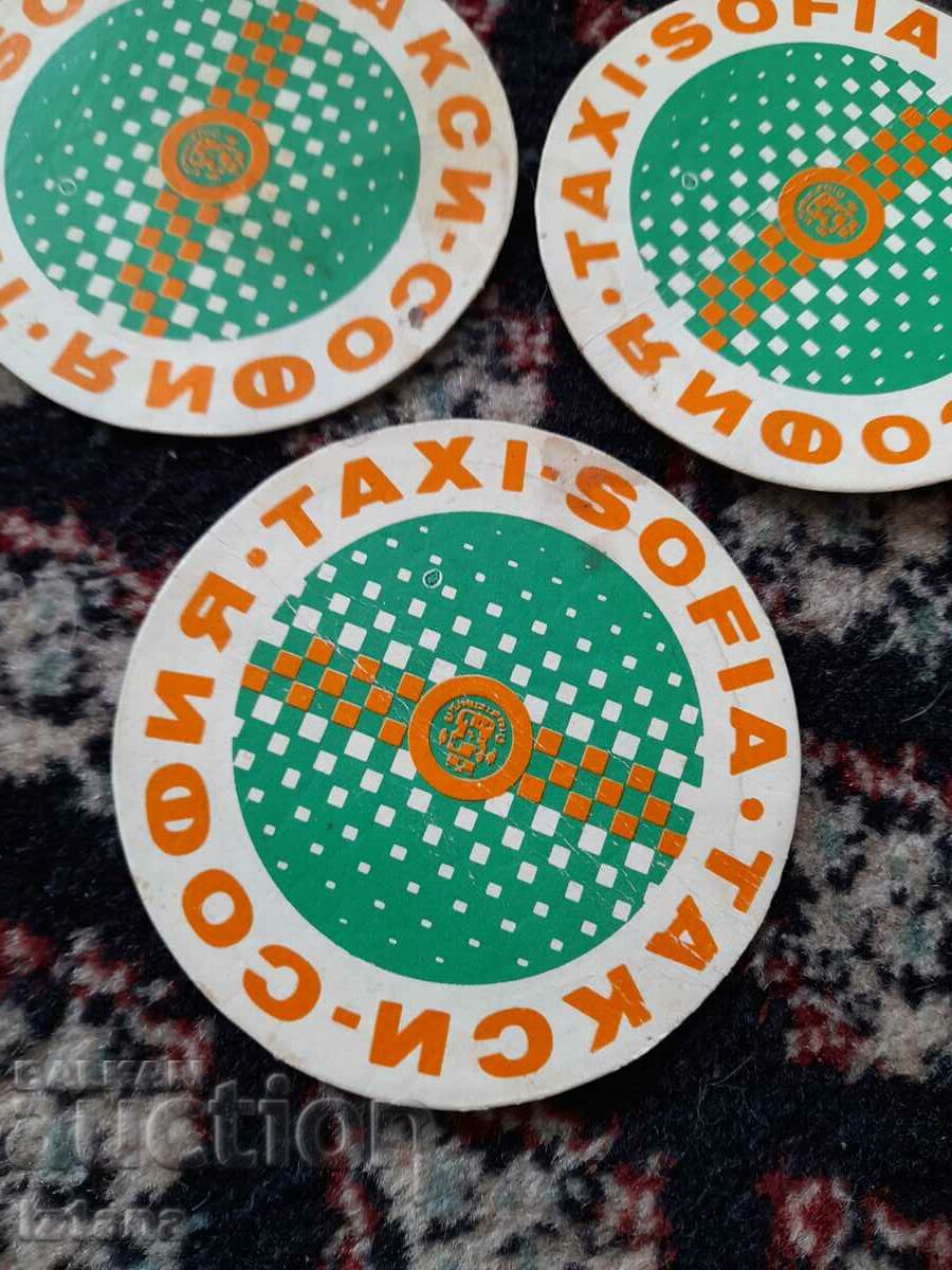Old Taxi Sofia sticker with price 15.00 BGN | € 7.67 Old Taxi Sofia sticker with price 15.00 BGN | € 7.67
