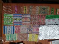 Collection of candy wrappers