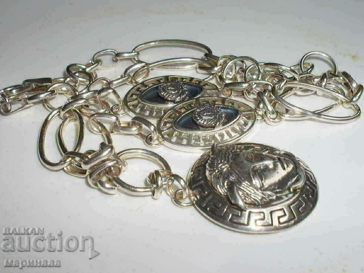 Auction NEW LONG LIGHTWEIGHT NECKLACE. SILVER 925. BULGARIA Auction NEW LONG LIGHTWEIGHT NECKLACE. SILVER 925. BULGARIA