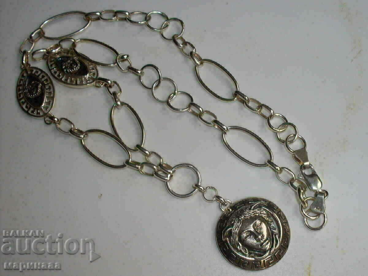 NEW LONG LIGHTWEIGHT NECKLACE. SILVER 925. BULGARIA - 5 NEW LONG LIGHTWEIGHT NECKLACE. SILVER 925. BULGARIA - 5