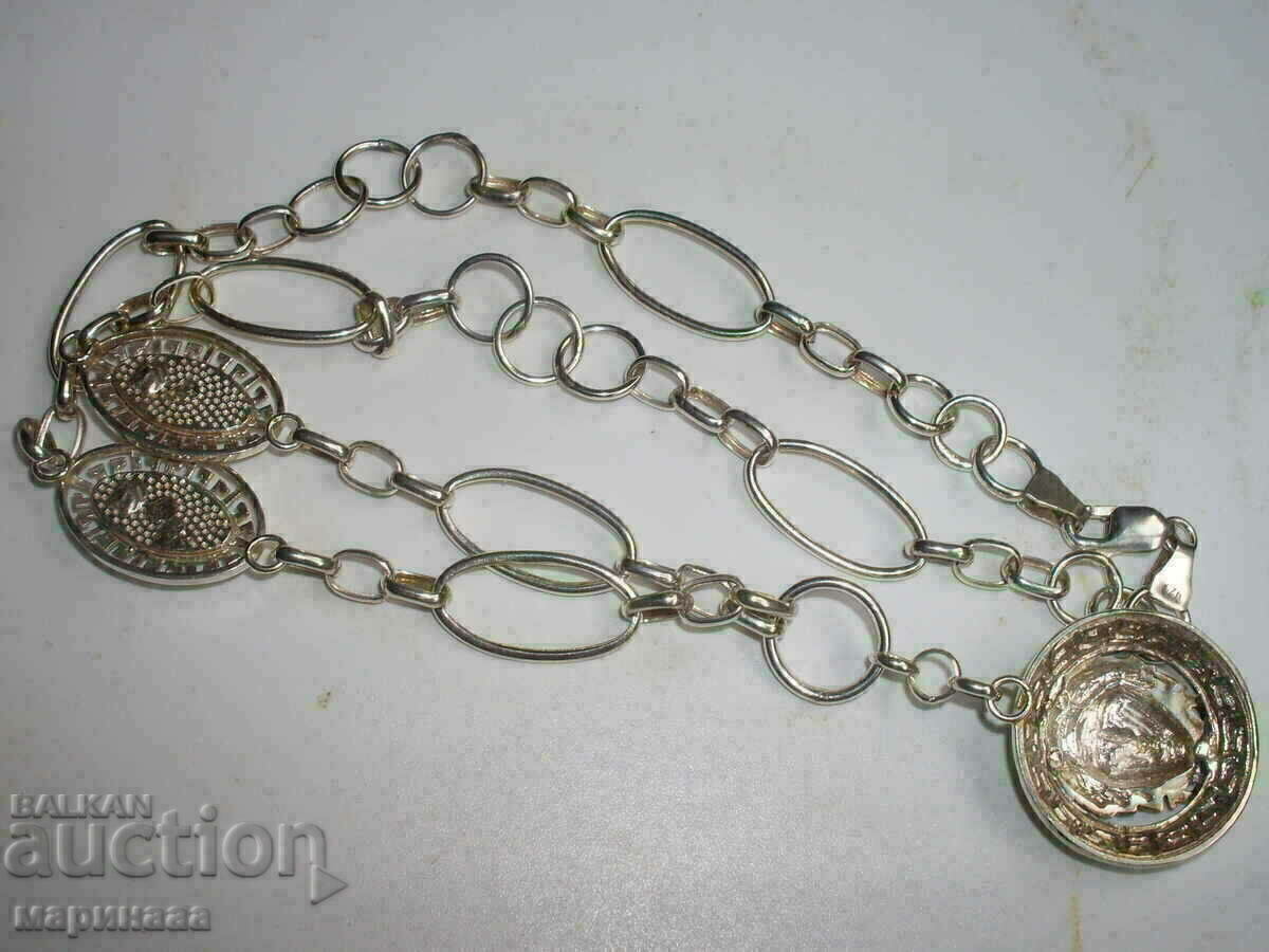 NEW LONG LIGHTWEIGHT NECKLACE. SILVER 925. BULGARIA - 6 NEW LONG LIGHTWEIGHT NECKLACE. SILVER 925. BULGARIA - 6