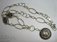 NEW LONG LIGHTWEIGHT NECKLACE. SILVER 925. BULGARIA