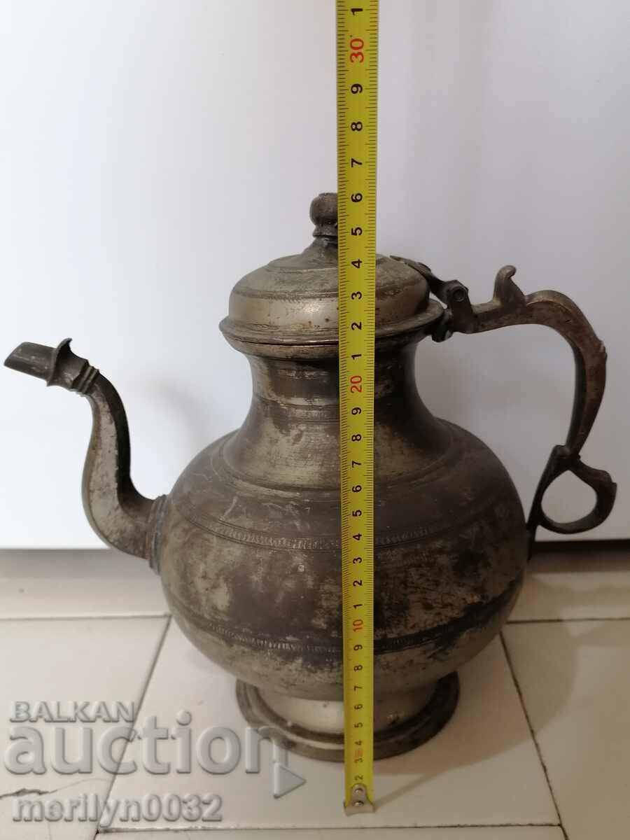 Ottoman hibiscus jug with cannula baker copper bowl pot teapot - 7 Ottoman hibiscus jug with cannula baker copper bowl pot teapot - 7