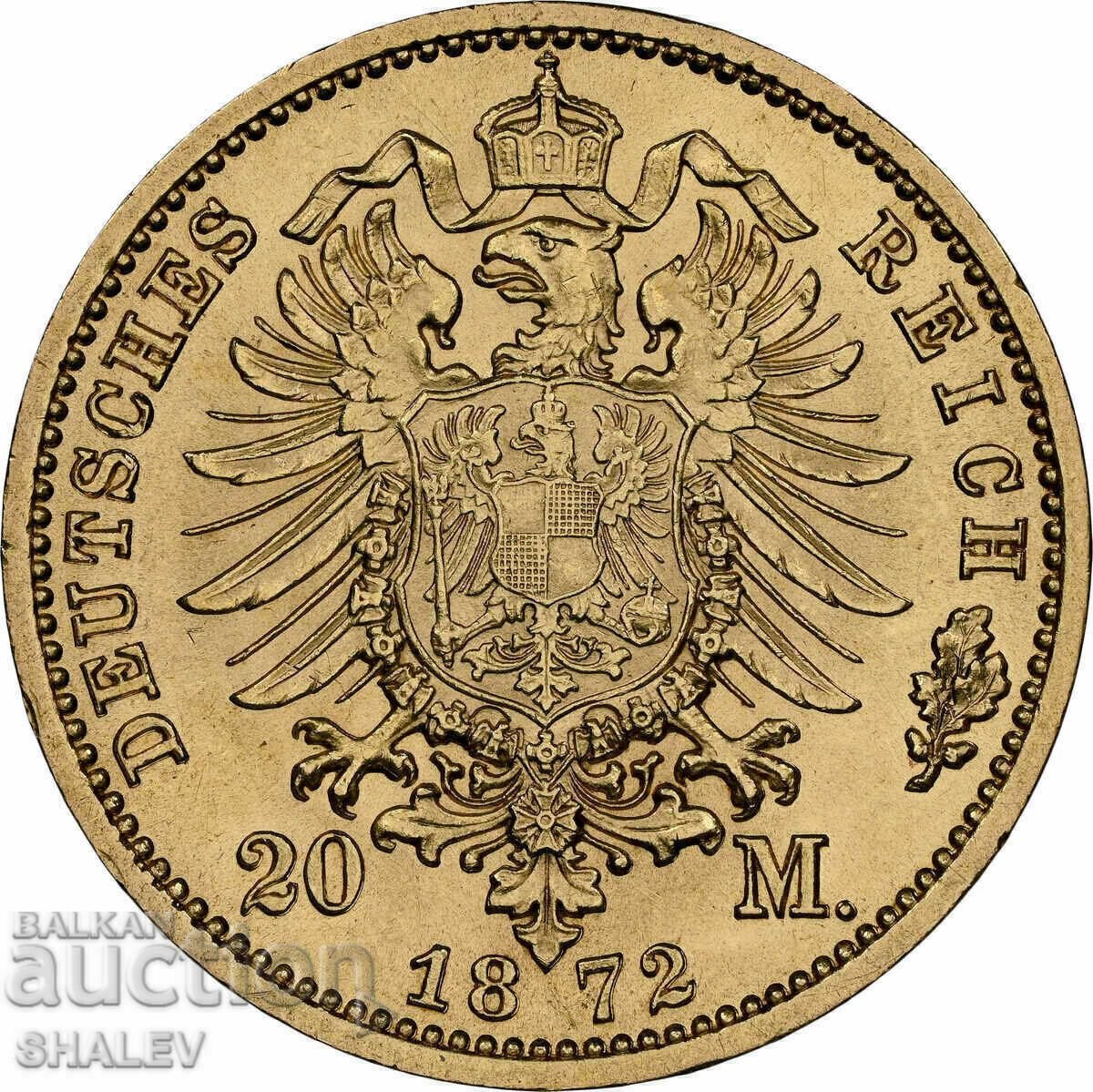 20 Mark 1872 C Prussia/Germany - MS61 NGC (gold) - 7 20 Mark 1872 C Prussia/Germany - MS61 NGC (gold) - 7