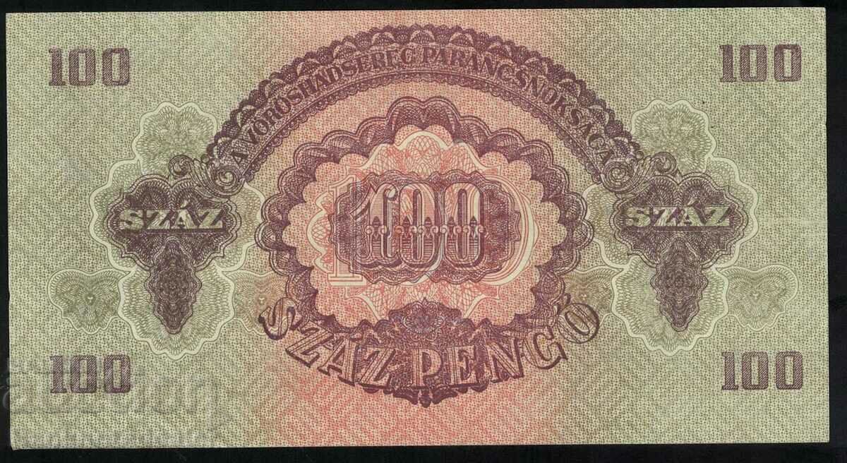 Hungary 100 Pengo Occupation Szaz 1944 Pick M8 Ref 3393 with price 70.00 BGN | € 35.79 Hungary 100 Pengo Occupation Szaz 1944 Pick M8 Ref 3393 with price 70.00 BGN | € 35.79