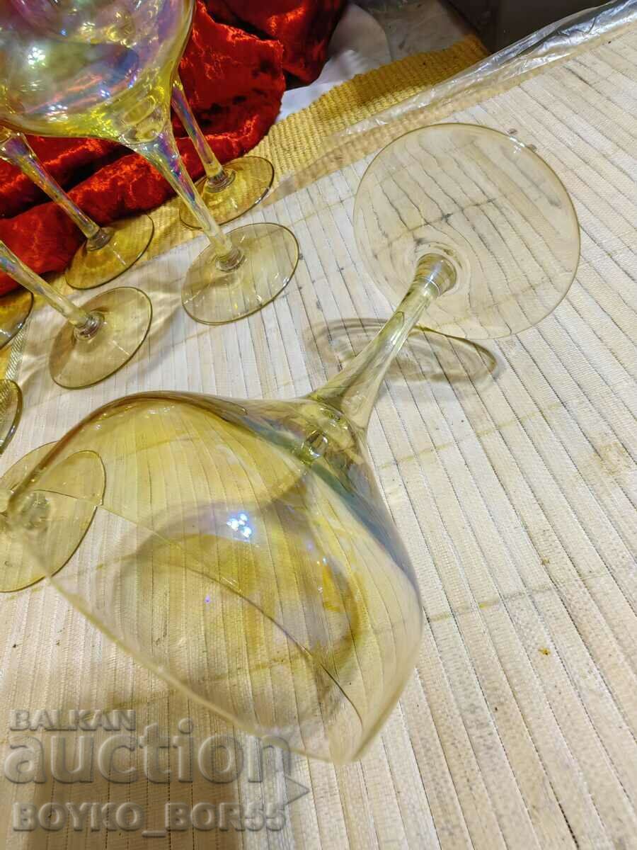 Set of Gorgeous Antique Glass Cups Potassium Glass with price 67.00 BGN | € 34.26