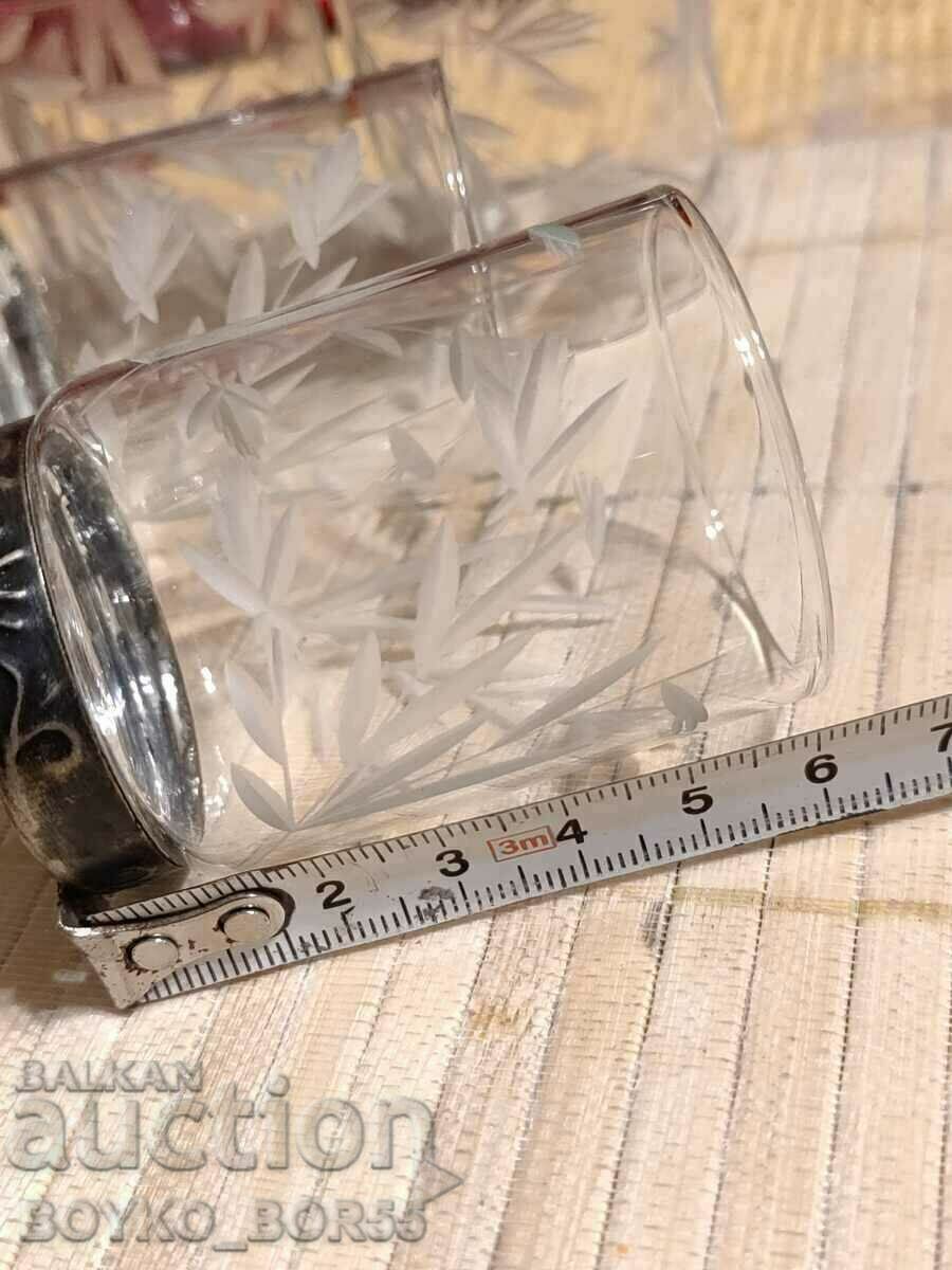 Delivery of Set of Russian Social USSR Crystal Cups with Melchior Delivery of Set of Russian Social USSR Crystal Cups with Melchior