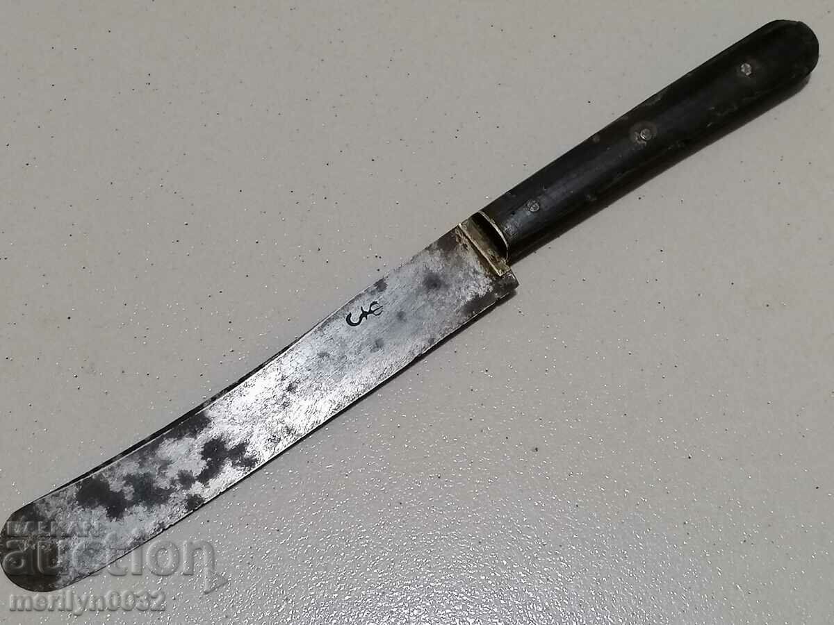Vechi cuțit Gabrovo cu ștampilă cu lamă Karakulak