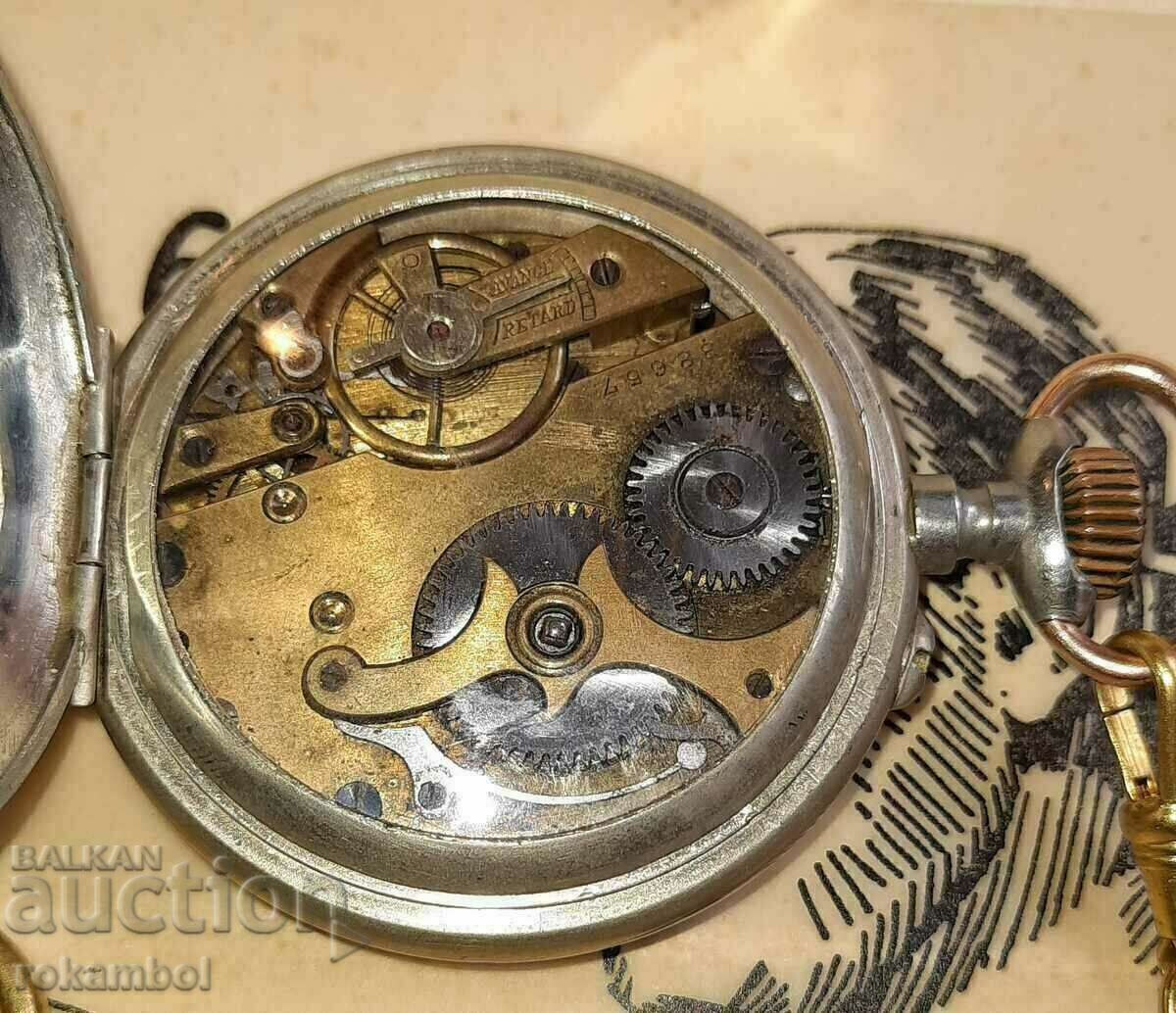 Swiss pocket watch with custec, Roskopf system - 5 Swiss pocket watch with custec, Roskopf system - 5