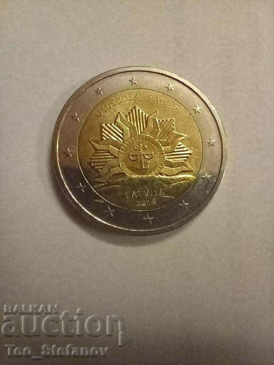 2 euro Letonia 2019 rar