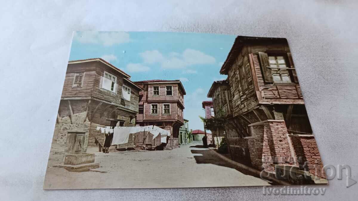 Carte poștală Sozopol Ancient Architecture 1961