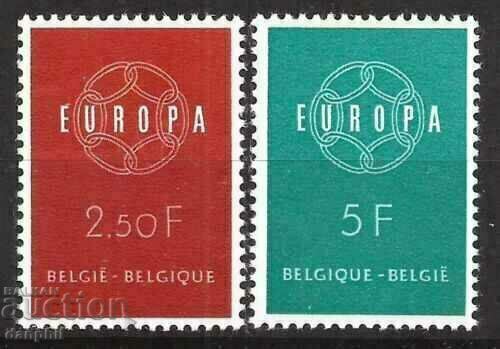 Белгия 1959 Eвропа CЕПТ (**), чиста серия, неклеймована