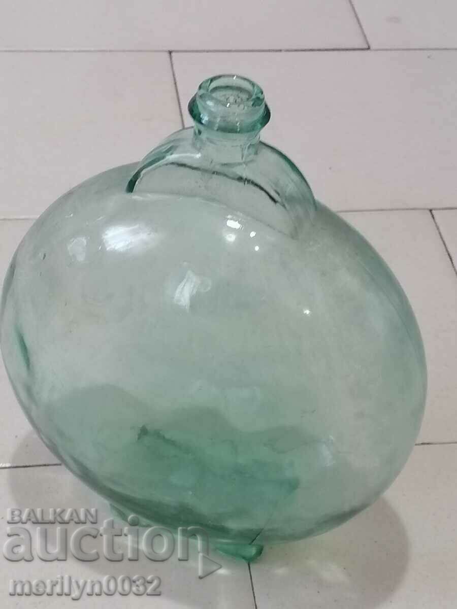 An old glass beaker