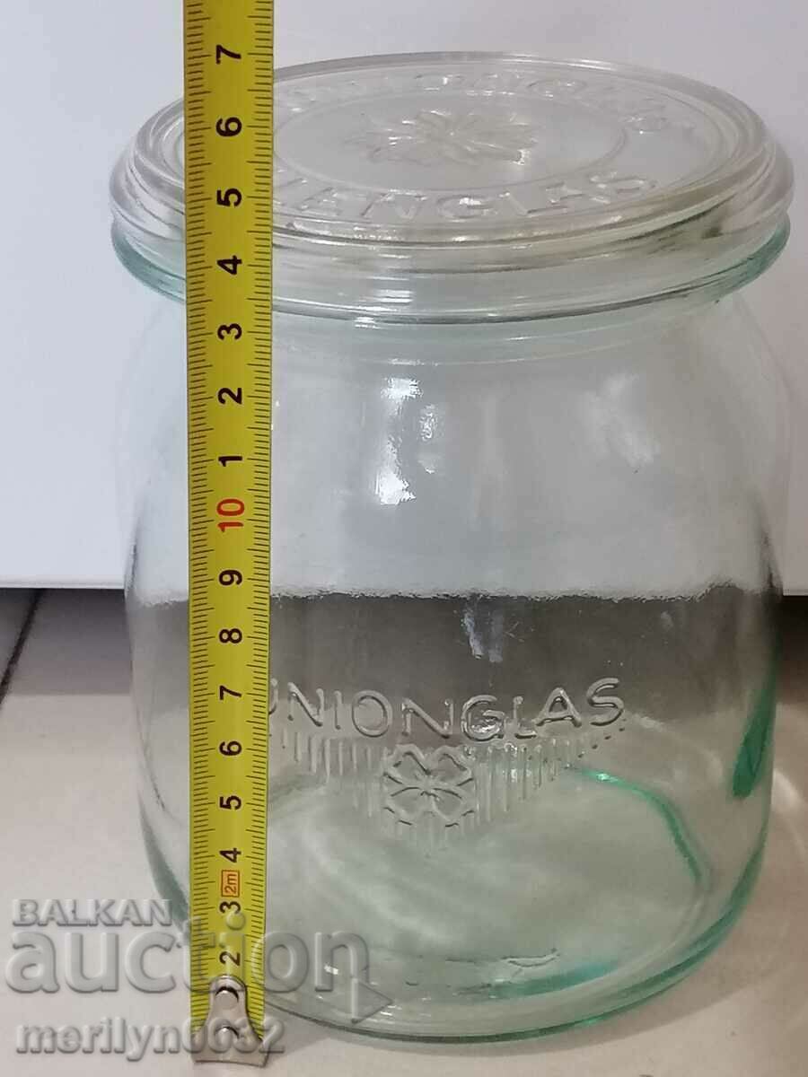 Old German glass jar, 1930s with price 39.50 BGN | € 20.20