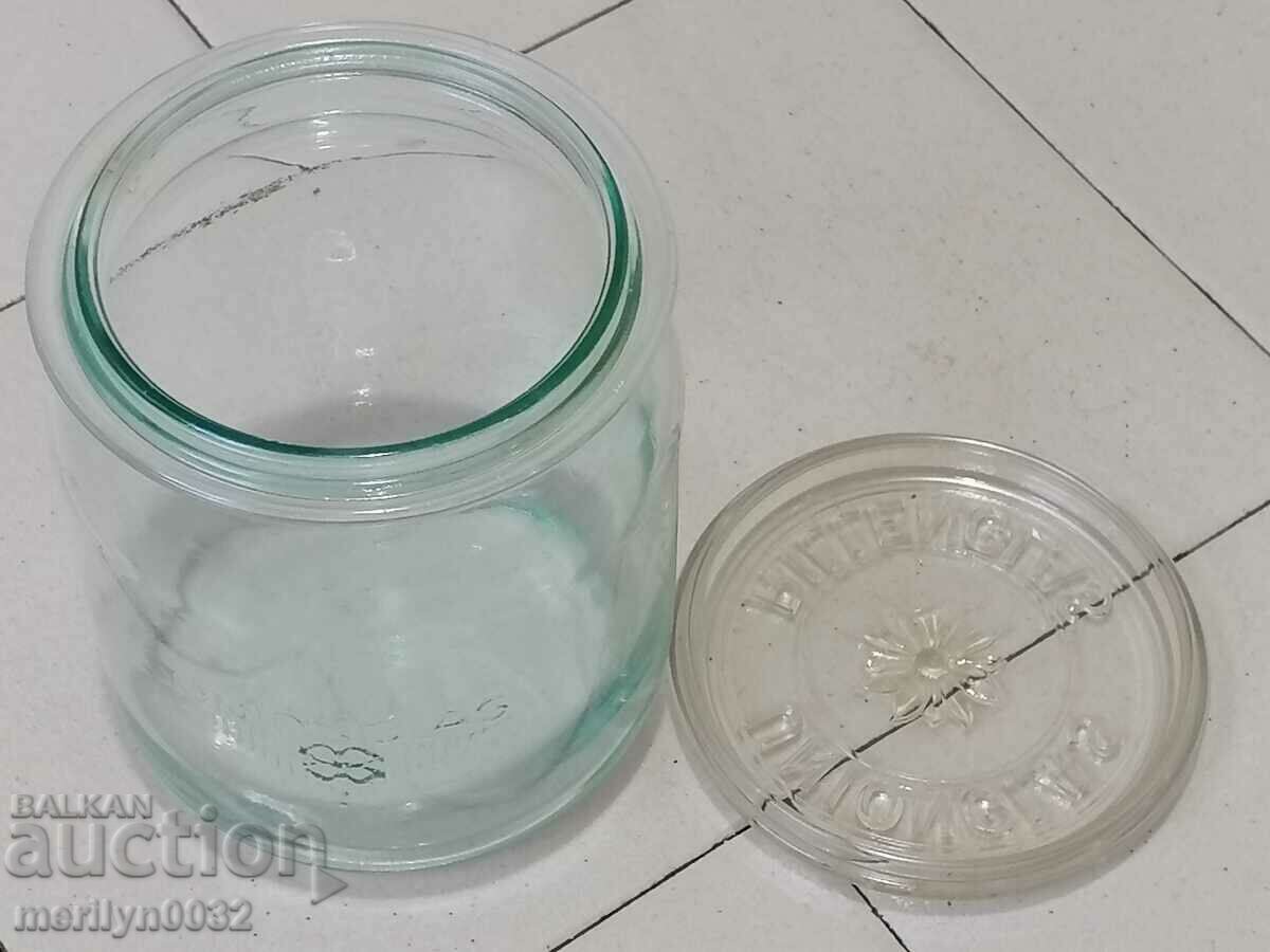 Delivery of Old German glass jar, 1930s