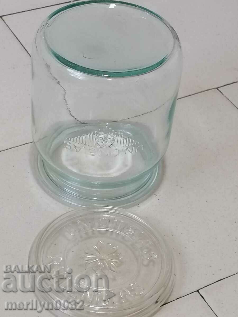 Old German glass jar, 1930s - 6