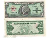 +++ CUBA 5 Pesos 1960 UNC +++
