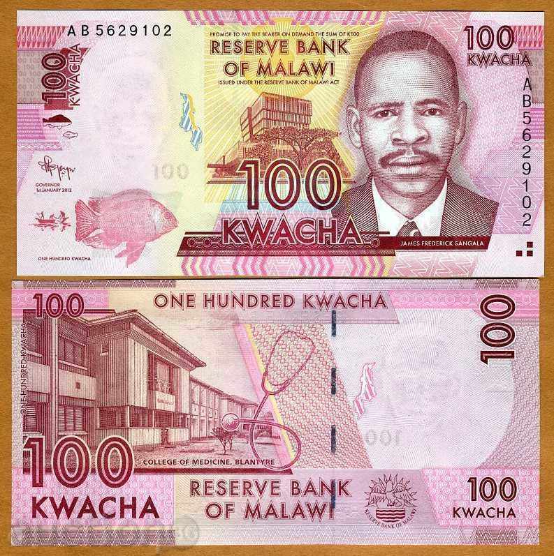 +++ MALAWI 100 kwacha P NEW 2012 UNC +++